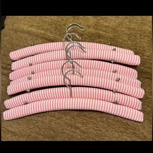 Vintage Victorias Secret Pink Striped Padded Hangers (15 total)